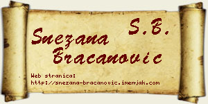 Snežana Bracanović vizit kartica
